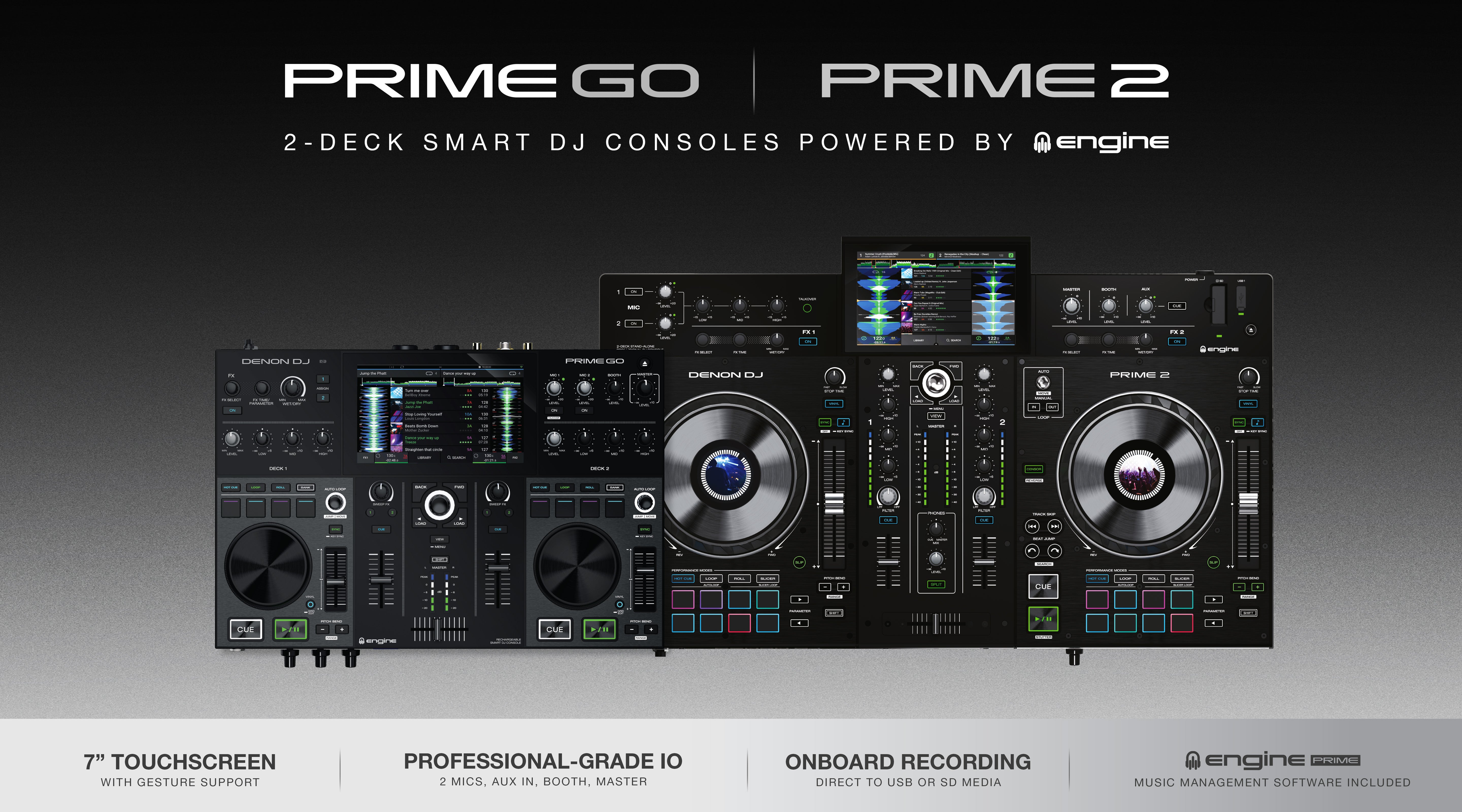 Denon DJ Release the PRIME 2 and PRIME GO!